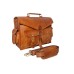 Laptop Bags Vintage Soft Leather Messenger Brown Real Laptop Satchel Bag Genuine Briefcase A (15 INCHES)