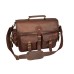 15 inch Leather laptop briefcase bag Messenger Office College Crossbody Bag Notebook case (black nd)