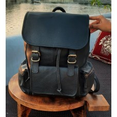 Leather Backpack – Handmade 15.5 Inch Unisex Backpack Daypack Camping Travel Rucksack Knapsack.