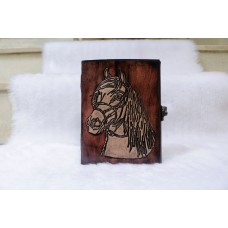 Leather Horse Journal Planner Notebook Sketchbook - Crazy Leather Writing Journal Lover Gift for Women & Men - 8x6 Inch ( Brown)