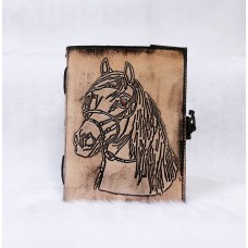 "Leather Horse Journal Planner Notebook Sketchbook - Crazy Leather Writing Journal Lover Gift for Women & Men - 8x6 Inch  "
