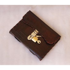 "Leather Bound Journal With Key lock Handmade Vintage Large 7"" Embossed For Men Women Blank pages personal Diary notebook journal gift Antique. "