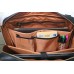 Handmade Geniune Leather briefcase Laptop Messenger bag Crossbody Bag for men fits 15'' laptop.