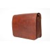 Leather Bags Vintage Soft Leather Messenger Brown Real Laptop Satchel Bag Genuine Briefcase (Dark Brown)